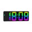 Acrylic Digital Alarm Clock Voice Control Colorful Font Night Mode Carousel 6