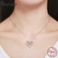 925 Sterling Silver Elegant Double Heart Infinity Love Pendant Necklace for W... Carousel 2