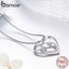 925 Sterling Silver Elegant Double Heart Infinity Love Pendant Necklace for W... Carousel 3