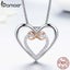 925 Sterling Silver Elegant Double Heart Infinity Love Pendant Necklace for W... Carousel 4