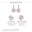 3 Colours Luxury Gold Flower Stud Earrings with Zircon Stone For Women Carousel 3