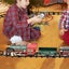 Toy Steam Electric Train Set with Sound and Light Electric Classical Train Toys Carousel 5
