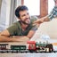 Toy Steam Electric Train Set with Sound and Light Electric Classical Train Toys Carousel 6