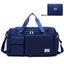 Waterproof Travel Duffle Bag Foldable with Shoe Compartment Wet Pocket-DarkBlue Carousel 1