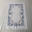 Vintage Doile Doily Old Linen Textile Hand Embroidered Cross-stitch Placemat Carousel 12