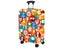 Travel Luggage Cover Orange Round Logo Travel Suitcase Protective Cover M Carousel 1