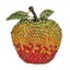 Apple Brooch Pin 2 Colour Rhinestone Fruit Accessory Carousel 2