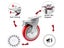 Heavy Duty Castor Wheels Set Carousel 4