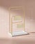 SONGMICS Metal Frame Jewelry Stand with 6 Hanging Rods - Metallic Gold Carousel 3