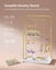 SONGMICS Metal Frame Jewelry Stand with 6 Hanging Rods - Metallic Gold Carousel 4