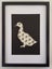 Stamp Art. Duck. Paradise Shelduck. Size A4. Genuine postage stamps. Carousel 1