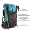 3F UL Qidian 40+16L 850g Frameless Ultra Light Hiking Pack Khaki Carousel 4