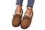 Winter Comfy Sherpa Ladies Slipper Soft Warm Moccasin Women Shoes-Dark Brown Carousel 1