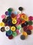 Buttons 60 mixed colours resin 11mm 4 hole Carousel 1