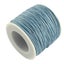 Waxed cotton 80 metres x 1mm thick in Cornflower Blue colour Carousel 1