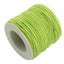Waxed cotton 80 metres x 1mm in lime green colour cord Carousel 1