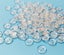 Buttons 30 x 10mm transparent 2 Hole Carousel 1