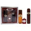 Cuba Gold by Cuba Men 3 Pc Gift Set 3.3oz EDT Spray, 3.3oz After Shave, Keychain Carousel 3