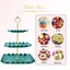 Dessert Cupcake Stand 3 Tier Cup Cake Holder Tower Carousel 11