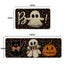 Ghost Pumpkin Cat Boo Orange Halloween Kitchen Mats Set of 2,Black Home Decor Lo Carousel 7