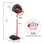 Basketball Hoop Ring Stand Portable Indoor System Net Set Outdoor 1.7m-2.3m Carousel 4