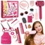 Kids Toys Hairdressing Set Beauty Toys Pretend Play Carousel 11