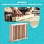 Wooden Playpen,Foldable Fence Playard Carousel 6