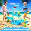 Sand Water Play Table 5 Tier Waterfall Pool Toys Sandpit Carousel 4