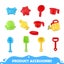 Sand Water Play Table 5 Tier Waterfall Pool Toys Sandpit Carousel 8