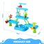 Sand Water Play Table 5 Tier Waterfall Pool Toys Sandpit Carousel 9