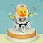 Dancing Lights Colorful Space Six Claws Electric Robot Carousel 4