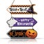 Halloween Signs Decorations,Trick or Treat Wall Hanging Door Sign,Porch Outdoor Carousel 2