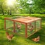 Chicken Coop,Rabbit Hutch Hen Poultry House Cage Wood Carousel 6