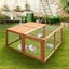 Chicken Coop,Rabbit Hutch Hen Poultry House Cage Wood Carousel 7