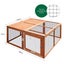 Chicken Coop,Rabbit Hutch Hen Poultry House Cage Wood Carousel 8