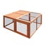 Chicken Coop,Rabbit Hutch Hen Poultry House Cage Wood Carousel 12