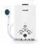 MAXKON Portable Gas Hot Water Heater LPG Instant Shower w/Water Pump - White Carousel 8