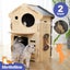 Cat House Condo,Indoor Kitty Scratching Playhouse Carousel 3