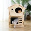 Cat House Condo,Indoor Kitty Scratching Playhouse Carousel 5