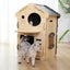 Cat House Condo,Indoor Kitty Scratching Playhouse Carousel 6
