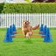 Dog Agility Equipment 7 Set Pet Obstacle Training Course Supplies Jump Hurdle Carousel 4