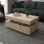 Coffee Table 4-Drawer Side Cabinet with Storage Shelf Oak Carousel 4