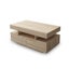 Coffee Table 4-Drawer Side Cabinet with Storage Shelf Oak Carousel 6
