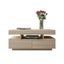 Coffee Table 4-Drawer Side Cabinet with Storage Shelf Oak Carousel 9