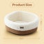 Heated Dog Cat Bed Pet Puppy Kitten Heater Washable Calming Heating Warmer Nest Carousel 15