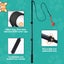 Dog Pet Cat Interactive Flirt Pole Play Toy Training Stick Carousel 10