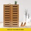 Shoe Cabinet Shoes Storage Rack Organiser Wooden Shelf Drawer Carousel 4