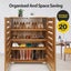 Shoe Cabinet Shoes Storage Rack Organiser Wooden Shelf Drawer Carousel 10