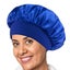 Shower Cap Satin Wide-Brimmed Bath Cap Reusable Carousel 7