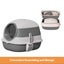Cat Litter Box with Lid and UV, Portable Kitty Litter Box with Scoop Carousel 3